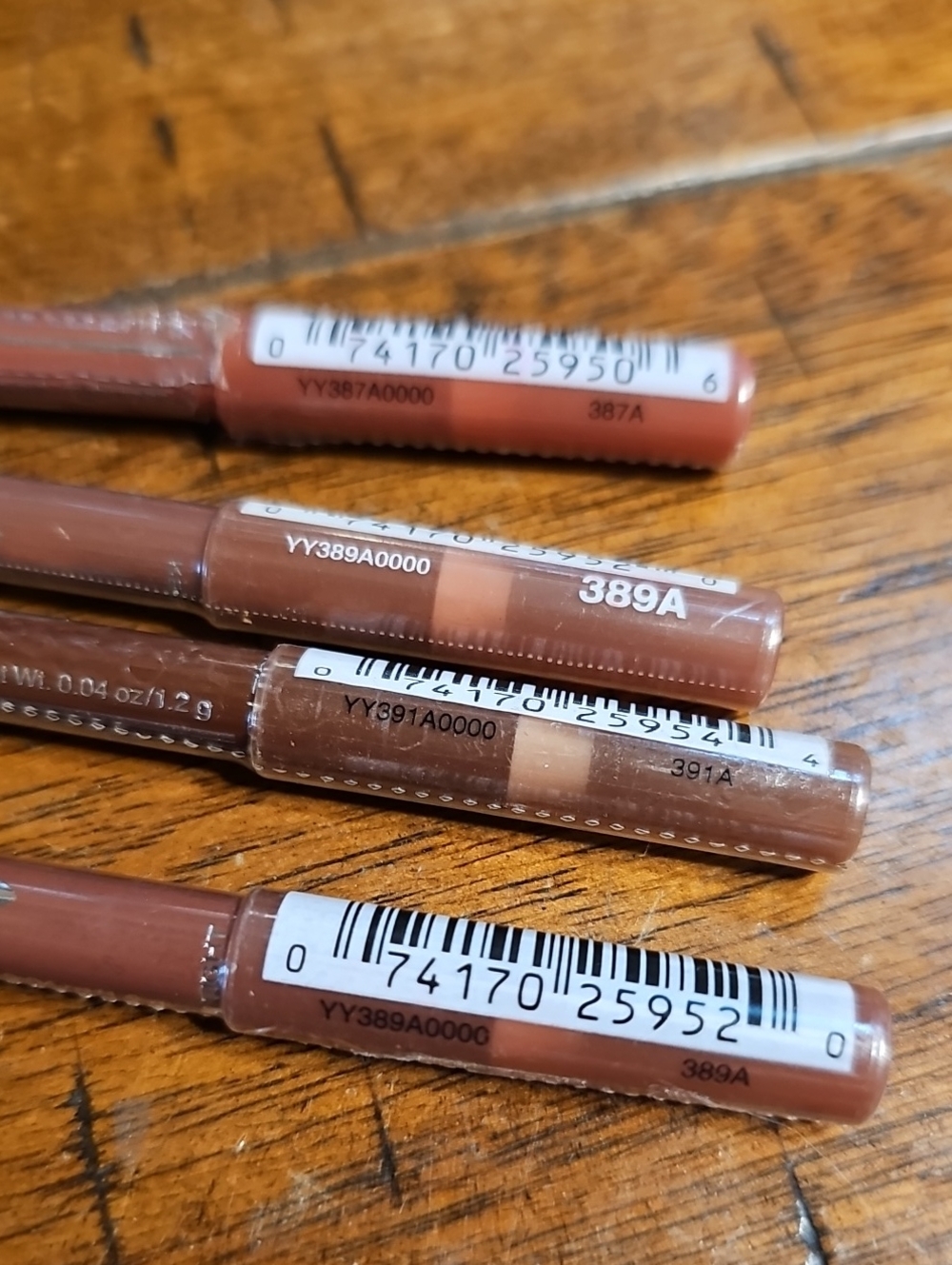 NYC  Lip Liner Pencils -waterproof Natural Brown Shades 4pk